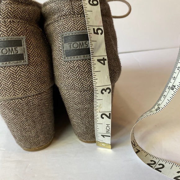 TOMS 'Desert' Herringbone Wedge Bootie - Picture 4 of 16